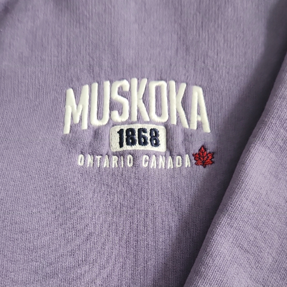Lavender Embroidered Sweatshirt